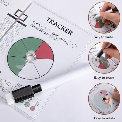 Volleyball Rotation Trackers - 2 Pack with Markers