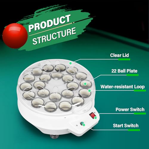 Electric Billiard Ball Cleaning Machine - Automatic 22 Balls Cleaner