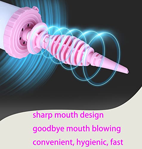 Handheld Balloon Pump - Dual Action Inflator for Balloons - Pink