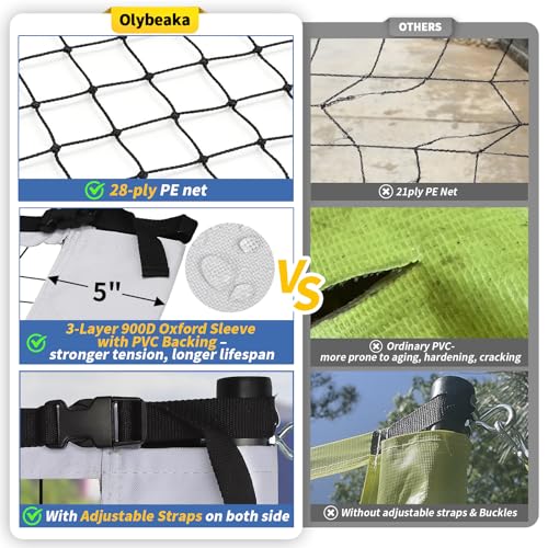 32FT Portable Outdoor Volleyball Net Set - Adjustable Height, Carry Bag
