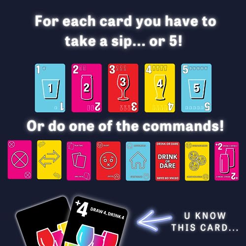 One Drink Drinking Game - Fun Adult Card Game for Parties