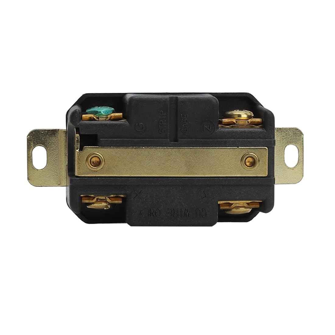 Nema L15-20R 20A 250V 3 Pole 4 Wire Industrial Grade Locking Female Receptacle Connector, Industrial Twist Lock L15-20 20-Amp Generator Receptacle. UL CUL certificated LK-2422F