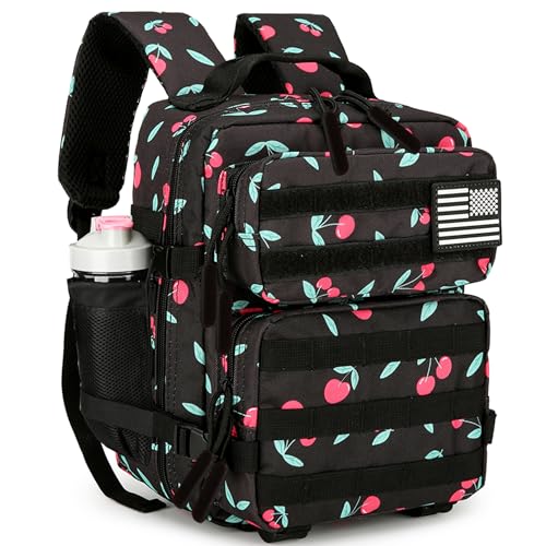 HongXingHai 9L Mini Tactical Backpack Cherry Black Water-Resistant & Multifunctional