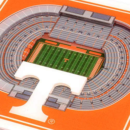 NCAA 3D StadiumView Coasters - Unique Acrylic Design, 2 Pack