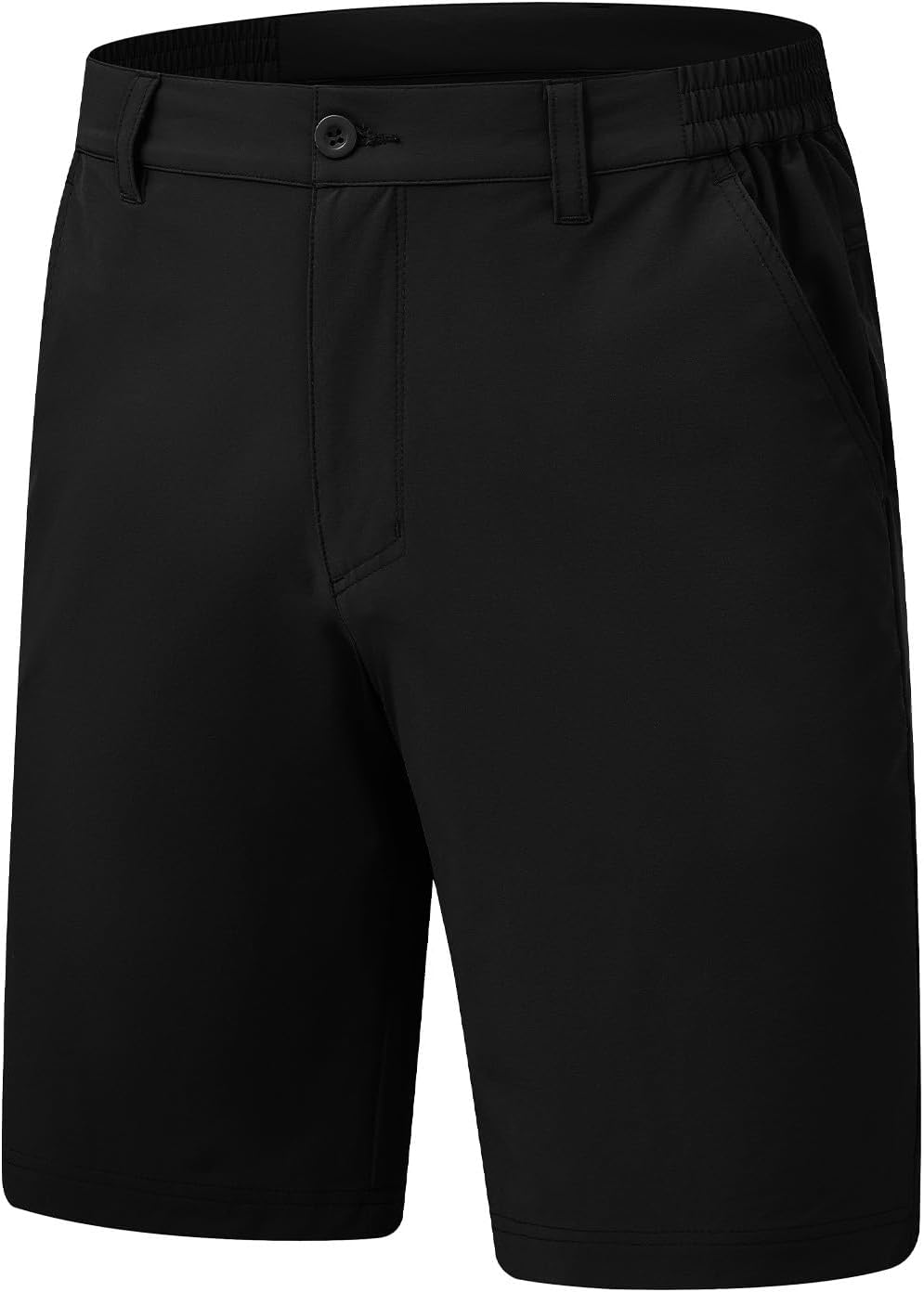TBMPOY Men's Casual Golf Shorts - Lightweight Quick-Dry Fabric with 5 Pockets | Stretch Elastic Waist