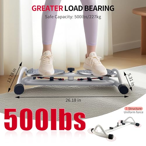 Waist Twister Exercise Machine - Metal Dual-Pedal Design
