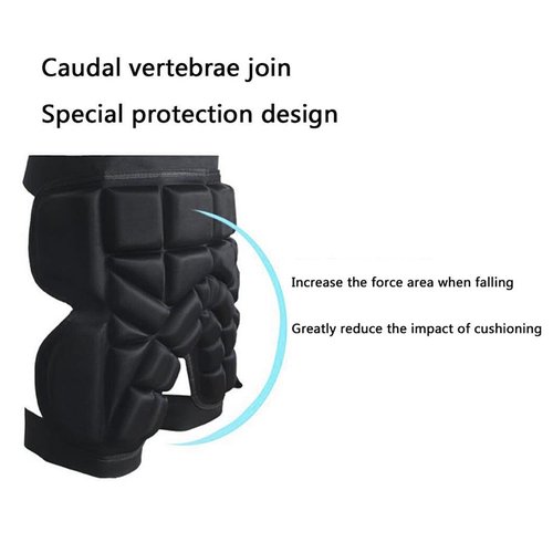 Kids Butt Pad Short Children Protective Padded Short Skating Hip Protection Anti-Fall Pants Breathable Skiing Impact Protection Short Crash Protective Gear for Snowboard Hockey Roller Blade