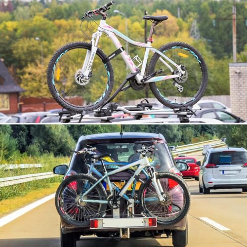 Bike Wheel Stabilizer Straps - 26'' x 1.5'' (2-Pack, Black)