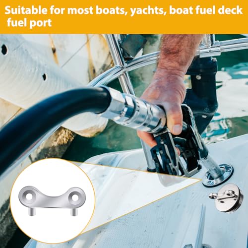 2-Pack Stainless Steel Boat Gas Cap Key for Fuel Tanks
