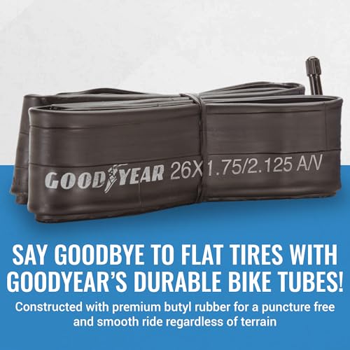 26" x 1.8"-2.1" Bicycle Tube - Durable Butyl Rubber for Cycling