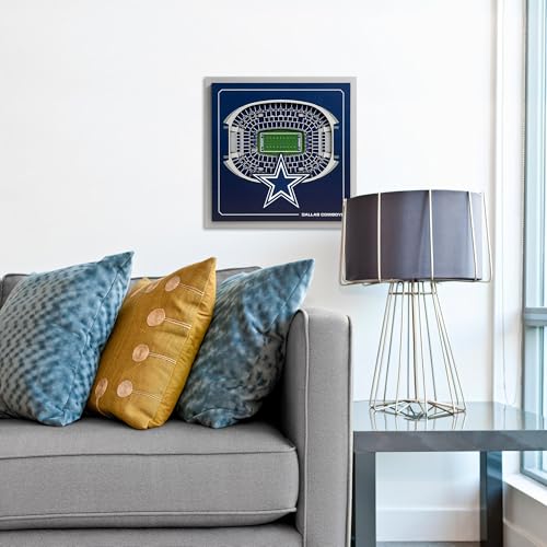 3D NFL Stadium Wall Art - Multi-Layered Team Replica Decor