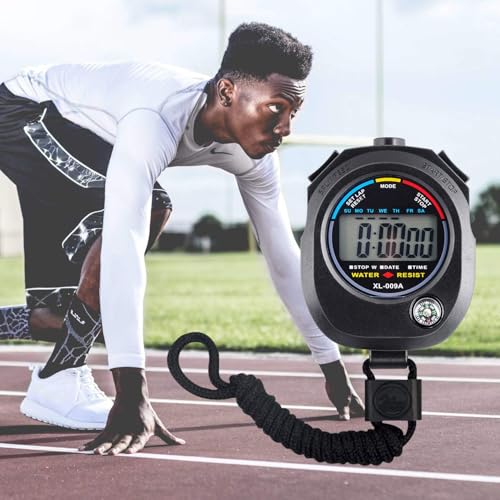 Digital Stopwatch Timer with Large Display and Alarm Function
