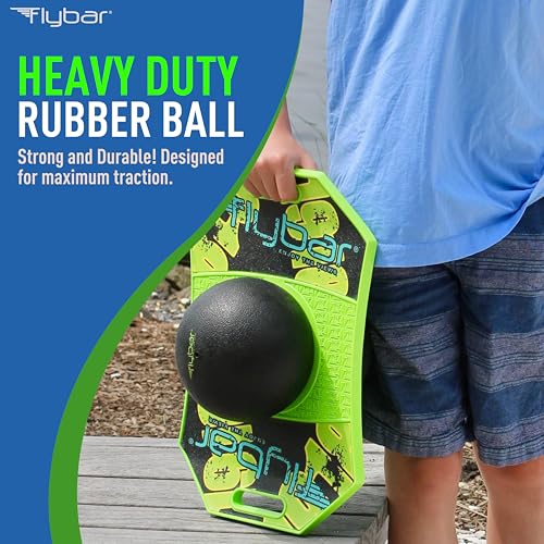 Pogo Ball for Kids - Balance Trick Board with Anti-Slip Deck - Green Mean