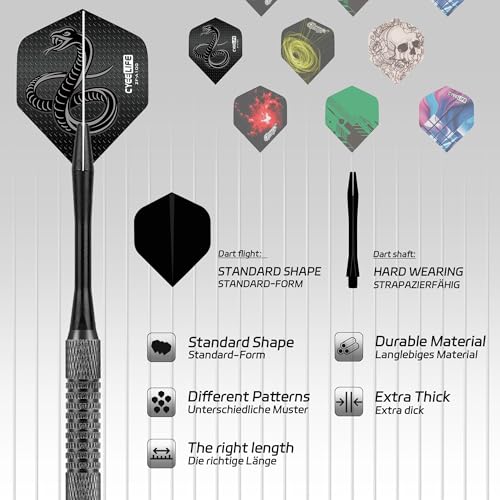 Soft Tip Darts Set - 18 Premium Darts for Electronic Boards