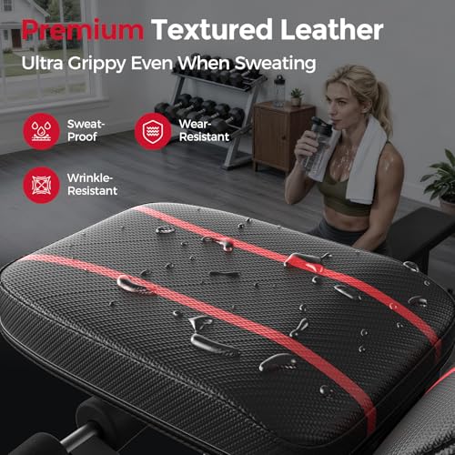 Adjustable Weight Bench for Full Body Workout - Foldable Design