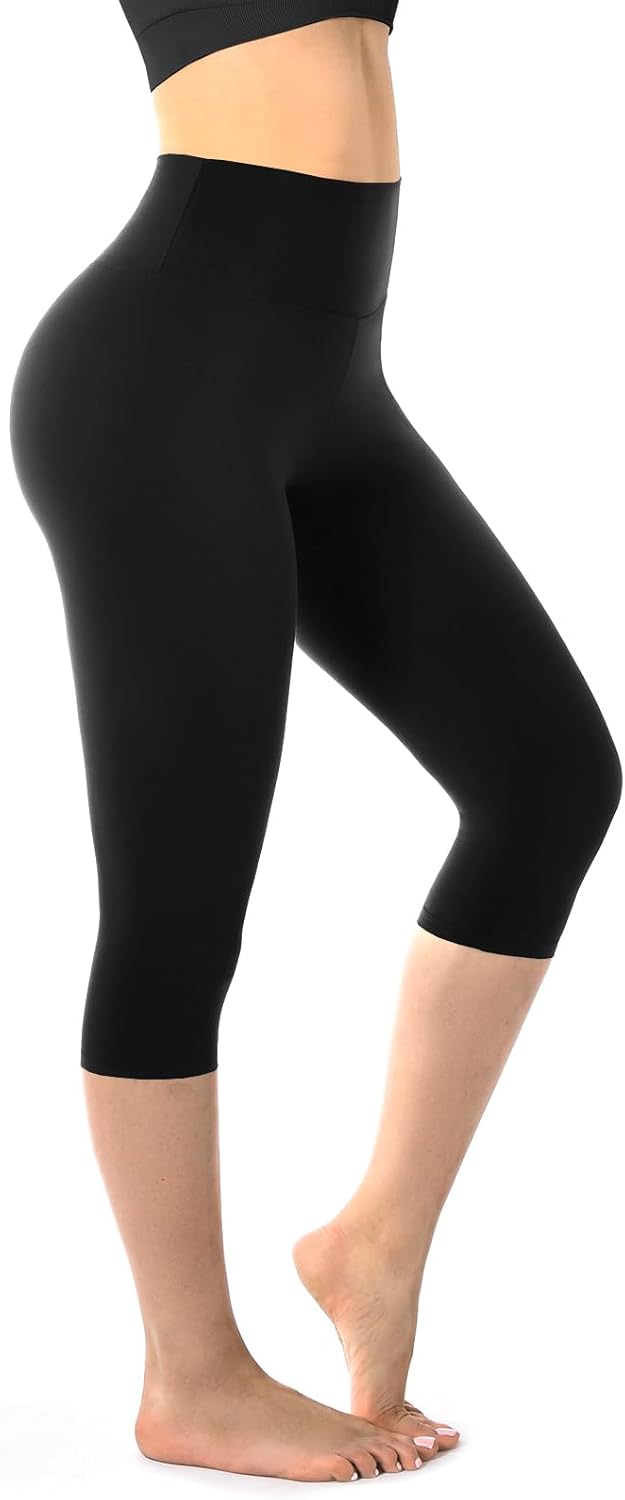 Walifrey Capri Leggings - Buttery Soft High-Waisted Leggings for Gym & Yoga Workouts
