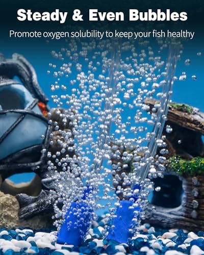 1 Inch Aquarium Air Stone - Fish Tank Bubble Diffuser, 12 Pack