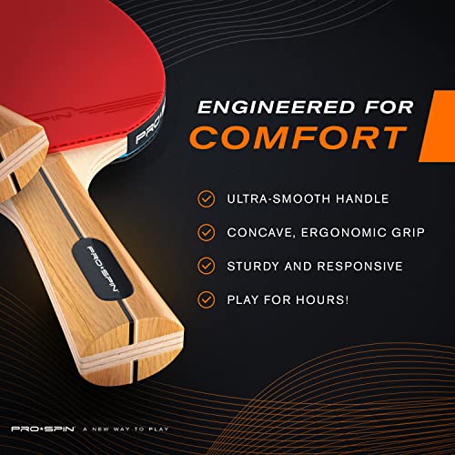 High-Performance Ping Pong Paddle Set with 8 Balls & Case