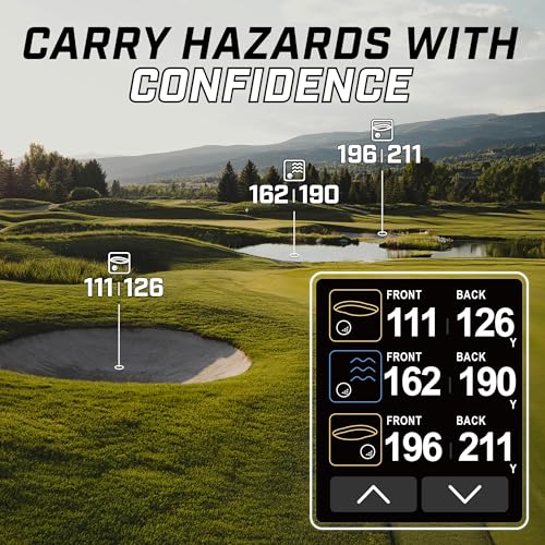Swami Golf GPS Rangefinder - 2.5” Color Display & Scorekeeper - Blue