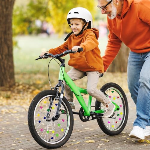 180-Piece Bike Spoke Beads Set - Colorful Plastic Decorations