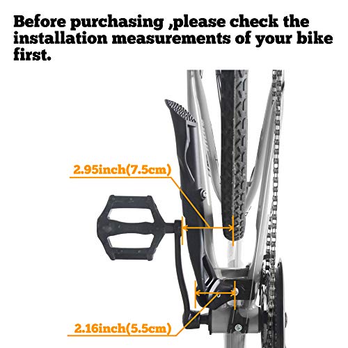 Sataway Bike Kickstand Center Mount Aluminum, Adjustable for 26"-28" Bikes