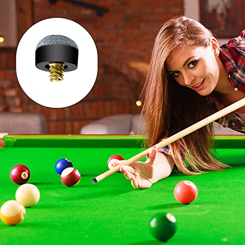 12mm Soft Billiard Cue Tips - 10 Pcs Screw-On Replacement