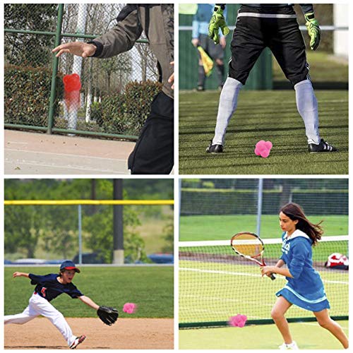 6 PCS Rubber Reaction Balls for Agility & Reflex Training