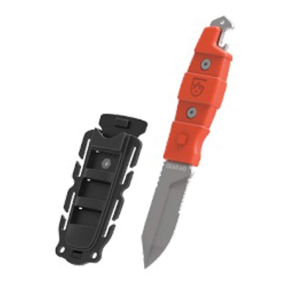GEAR AID Buri Adventure Knife with Quick Release Sheath, Durable Stainless-Steel 3” Blade