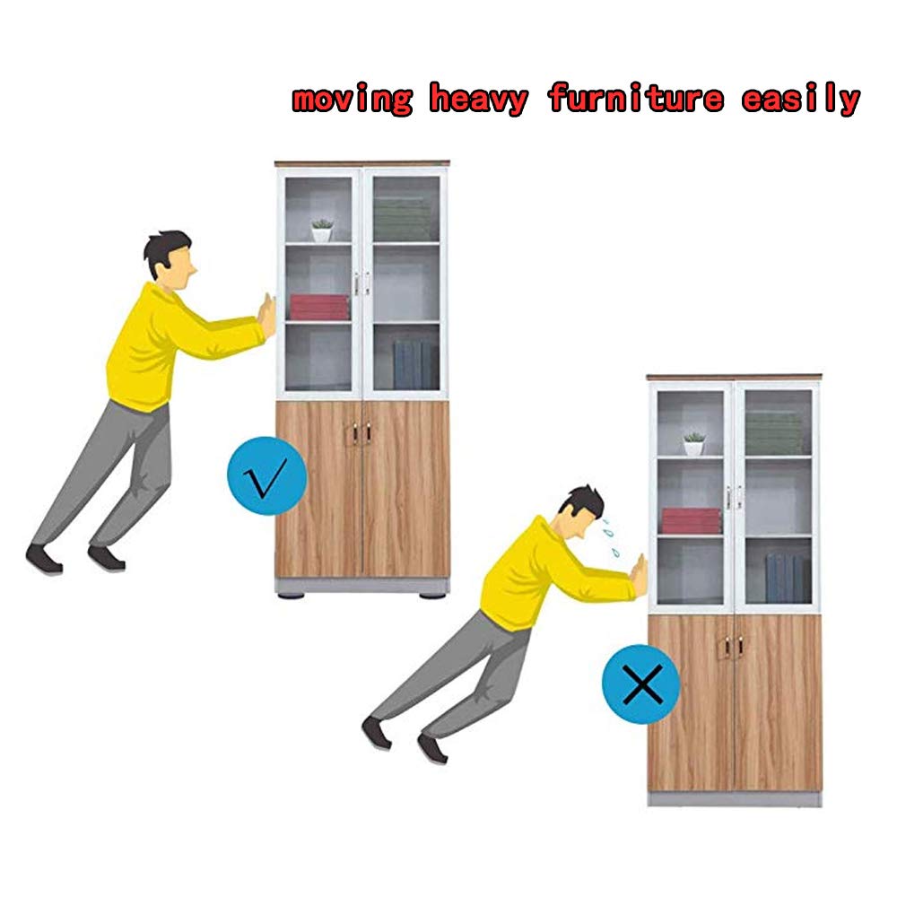 Furniture Sliders for Carpet and Hardwood Floors Adhesive Furniture Glides Sliders，Self-Stick (Teflon) Furniture Sliders Pad (8, rectangle25*100mm)