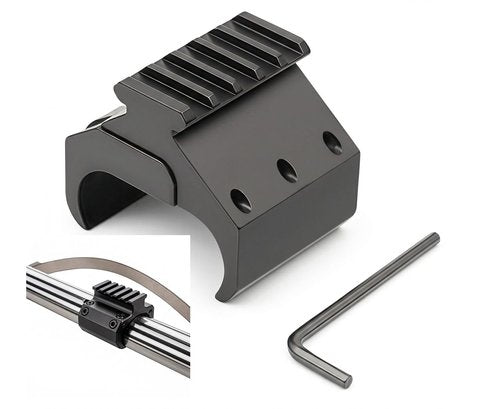 Gotical Tactical Double Barrel Shotgun Mount w/ 5 Slot 20/21 Picatinny Rail, Shotgun Accessories for Laser Sight Flashlight Light Mount (1 Piece)