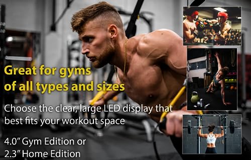 Bluetooth App-Controlled 13" LED Gym Clock - Flex Timer