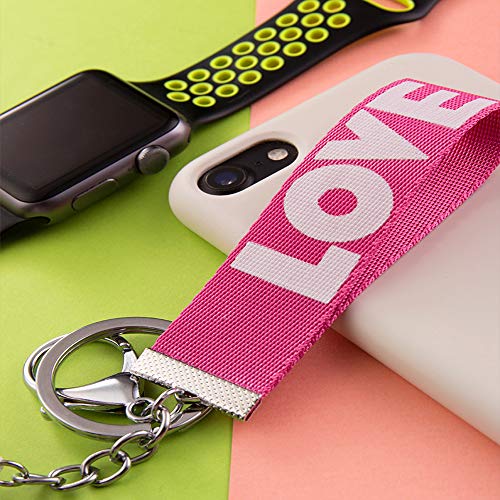 Football Keychain for Boys - Eco-Friendly Zinc Alloy - Rose Red