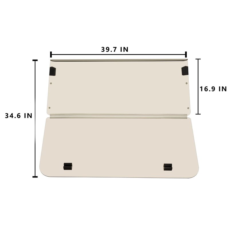 TechInovat Tinted Windshield for Club Car DS 1982-2000 Golf Cart Fold Down