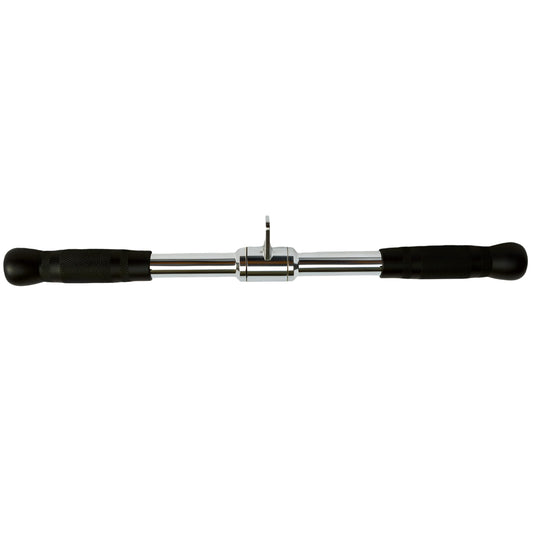 qibylift Barbell Exerciser Cable Attachment For Cable Machines, Lat Pull Down Cable Machine Attachments, Tricep Press Down Bar, Revolving Straight Curl Pulldown Bar (20 Inch)