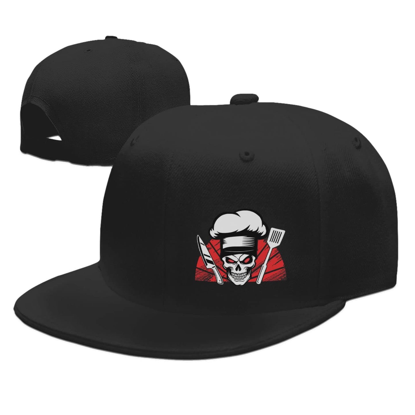 Chef Themed Snapback Hats for Men Funny Knives Spatula Kitchen Baseball Cap