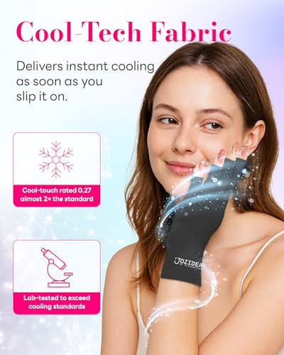 UV Protection Gel Manicure Gloves - Black, Regular Size