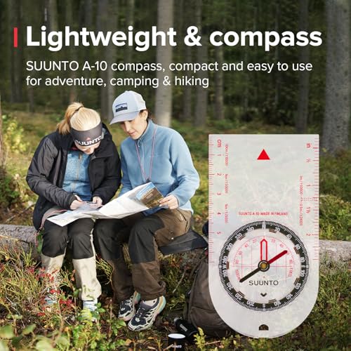 A-10 Compass - Compact Recreational Hiking Compass, Metric & Imperial