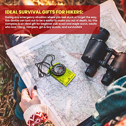 Advanced Orienteering Compass for Hiking and Camping - Lightweight Survival Tool