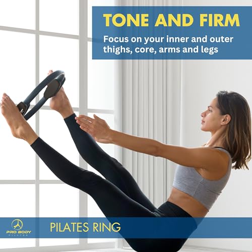 14-Inch Pilates Circle with Dual Foam Grips & 30 lb Resistance