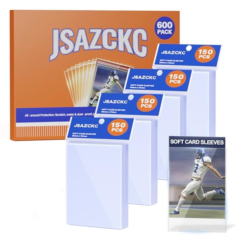 600 Pack Penny Sleeves for Trading Cards - 66 x 91mm Soft Card Protectors