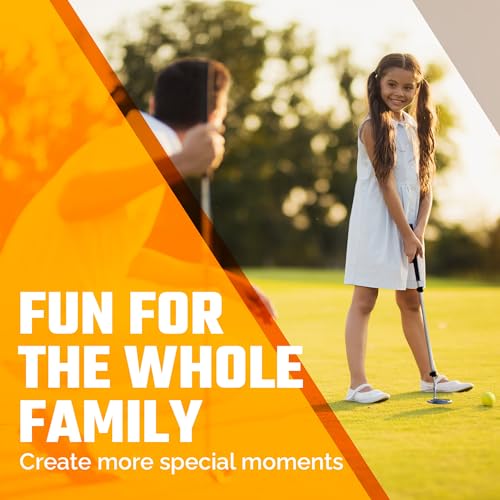 Kids Golf Putter with Extendable Shaft - Adjustable 17" to 35" - Silver