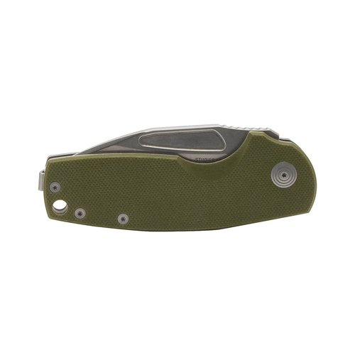 SOG Stout SJ Everyday Carry Portable Outdoor Camping Folding Knife | Ambidextrous Carry | CRYO D2 Steel Blade | Slip Joint, OD Green/Stonewash, Presentation Box
