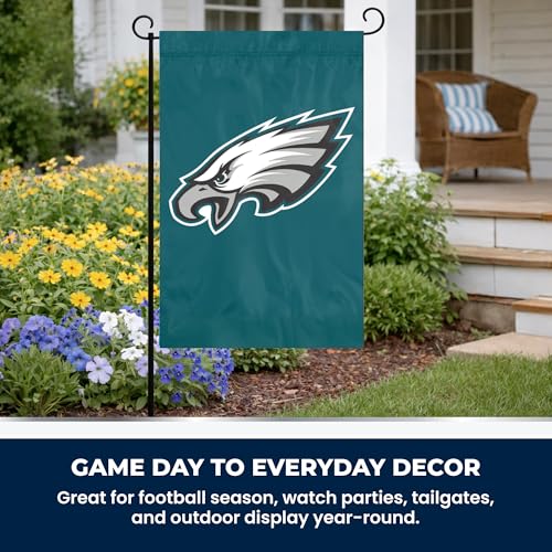 Philadelphia Eagles Garden Flag - 12.5x18 Inch Nylon Outdoor Decor