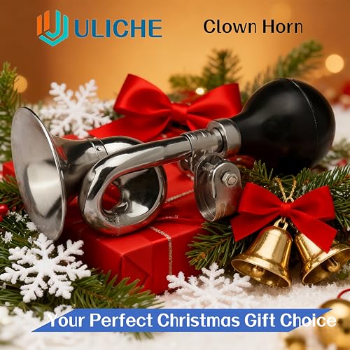 Vintage Metal Snail Bike Horn - Fun Retro Air Hooter for Bicycles