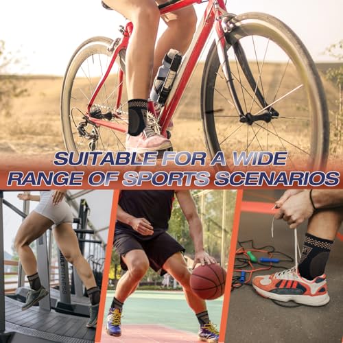 Copper Ankle Brace Compression Sleeve for Men & Women - Medium