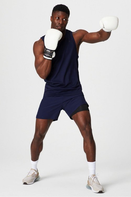 Fabletics Men's The Fundamental Short II - Ultra Lightweight Workout Shorts for Gym & Running