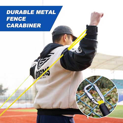 SunNordik 10LB Resistance Bands for Pitchers with Carry Bag - Baseball Training Equipment