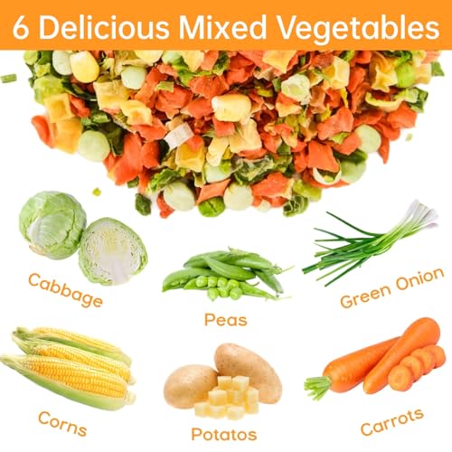 Egcina 16oz Dehydrated Vegetable Mix for Ramen - Natural, Gluten-Free Toppings