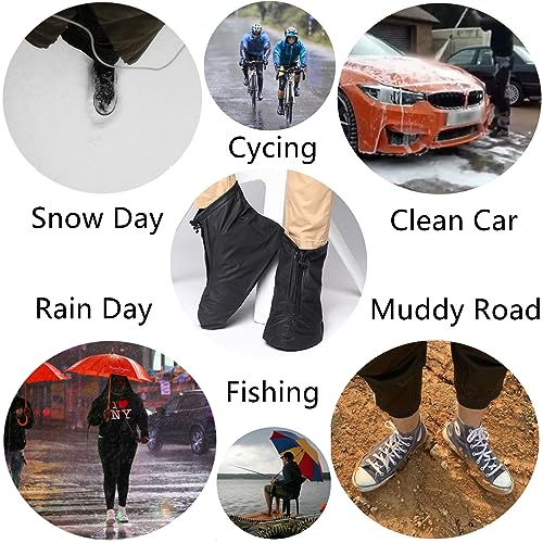 Waterproof Shoe Covers - Reusable Slip Proof Overshoes, 3X-Large