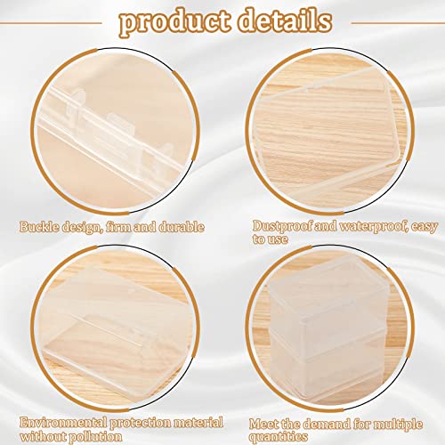 Qunclay 10 Pack Plastic Game Card Storage Boxes for Trading & Collectible Cards